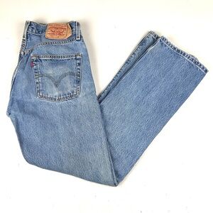 Levis 501 Jeans Men Size 30 X 32 Actual button fly straight Vintage Made Mexico